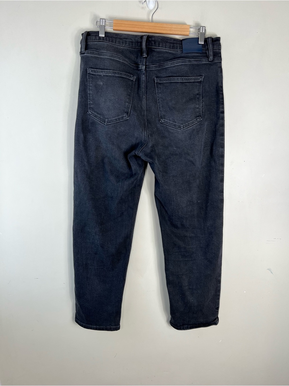 Scotch & Soda Sky straight-fit jeans Women’s Size 12 In Black Night High Rise - Picture 4 of 9